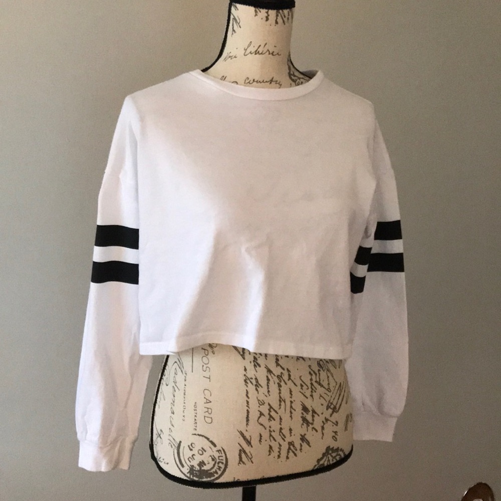 forever 21 long sleeve crop top
